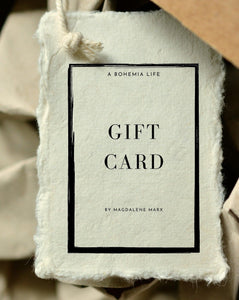 Gift Card - A Bohemia Life