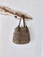 Load image into Gallery viewer, Handmade Natural Fibre Vegan Minimalist Carry Bag - A Bohemia Life
