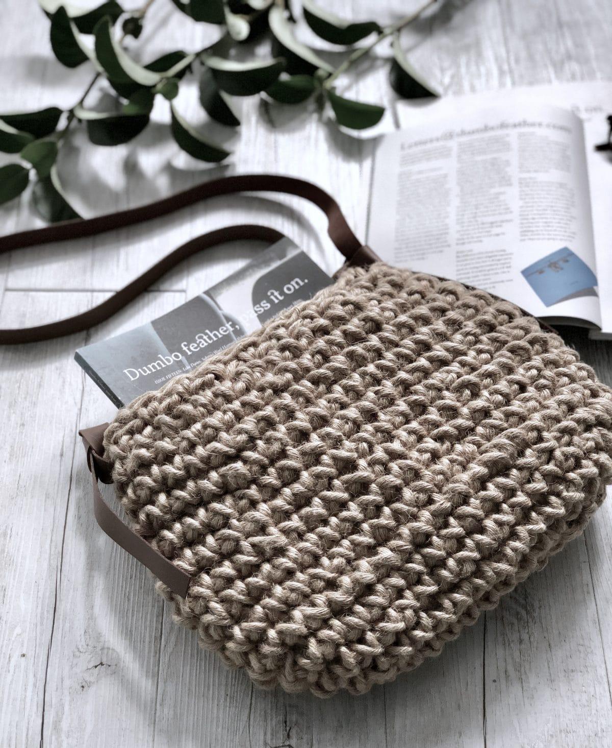 Handmade Natural Fibre Vegan Minimalist Crossbody Handbag - A Bohemia Life