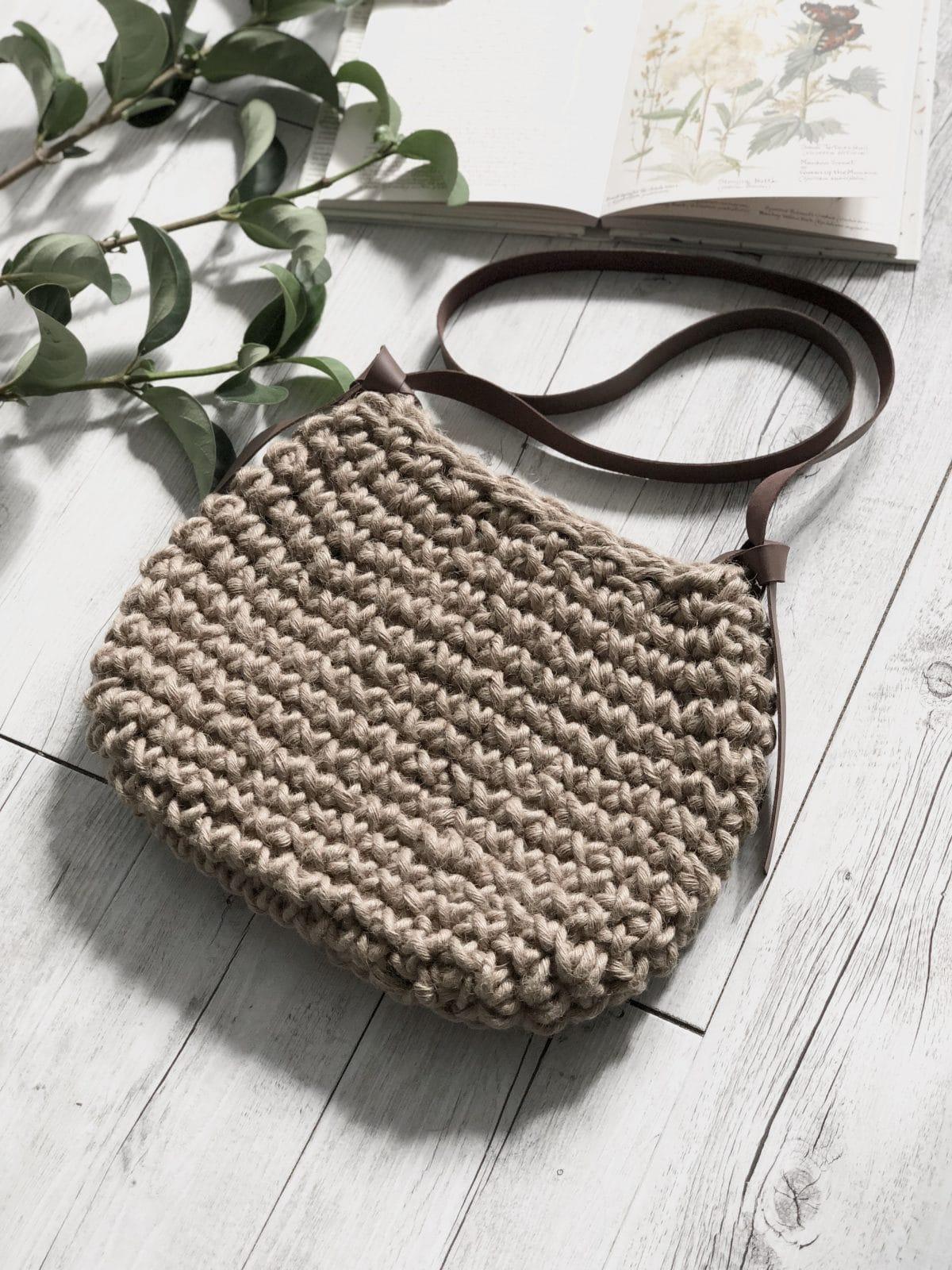 Handmade Natural Fibre Vegan Minimalist Crossbody Handbag - A Bohemia Life