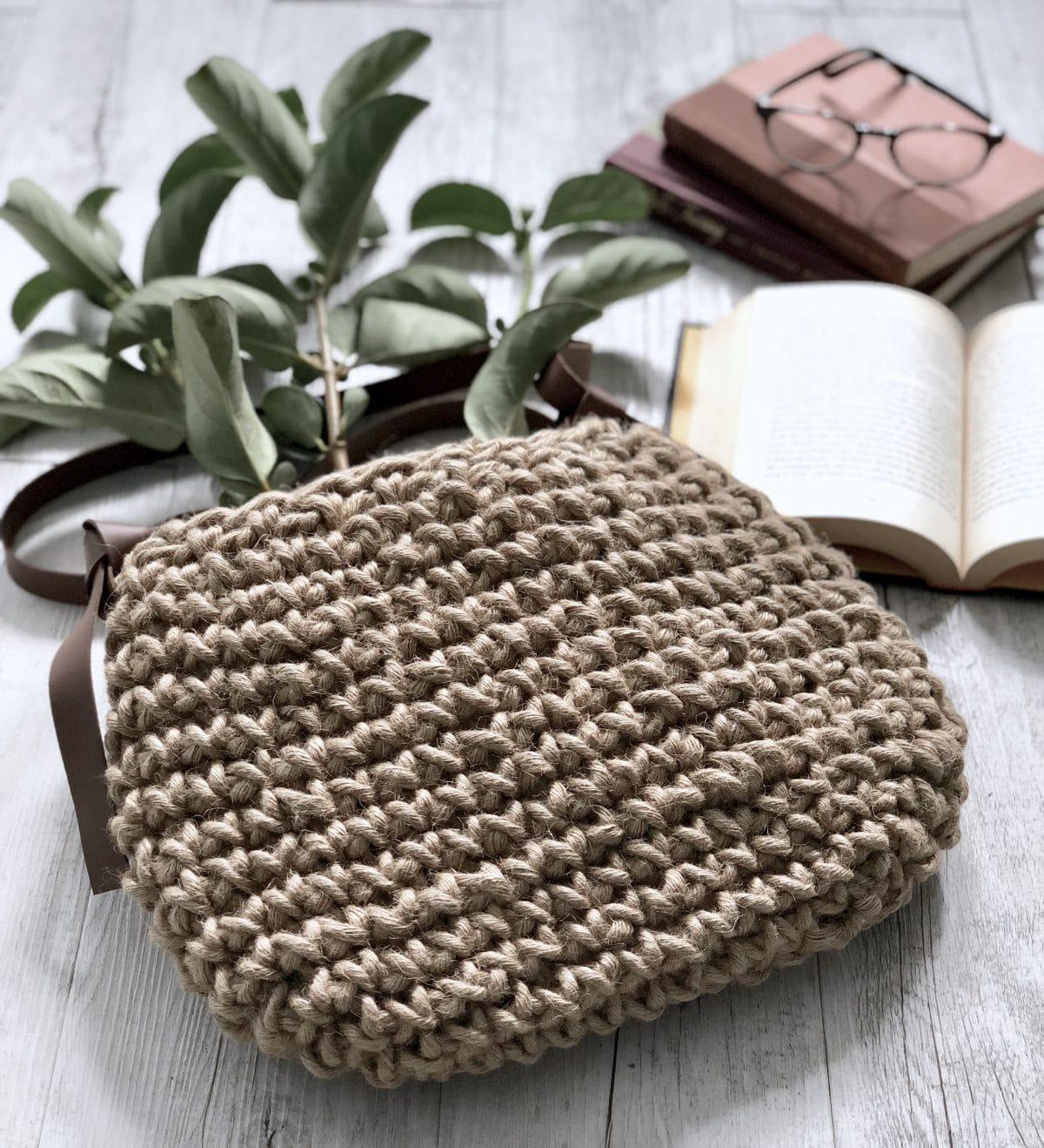 Handmade Natural Fibre Vegan Minimalist Crossbody Handbag - A Bohemia Life