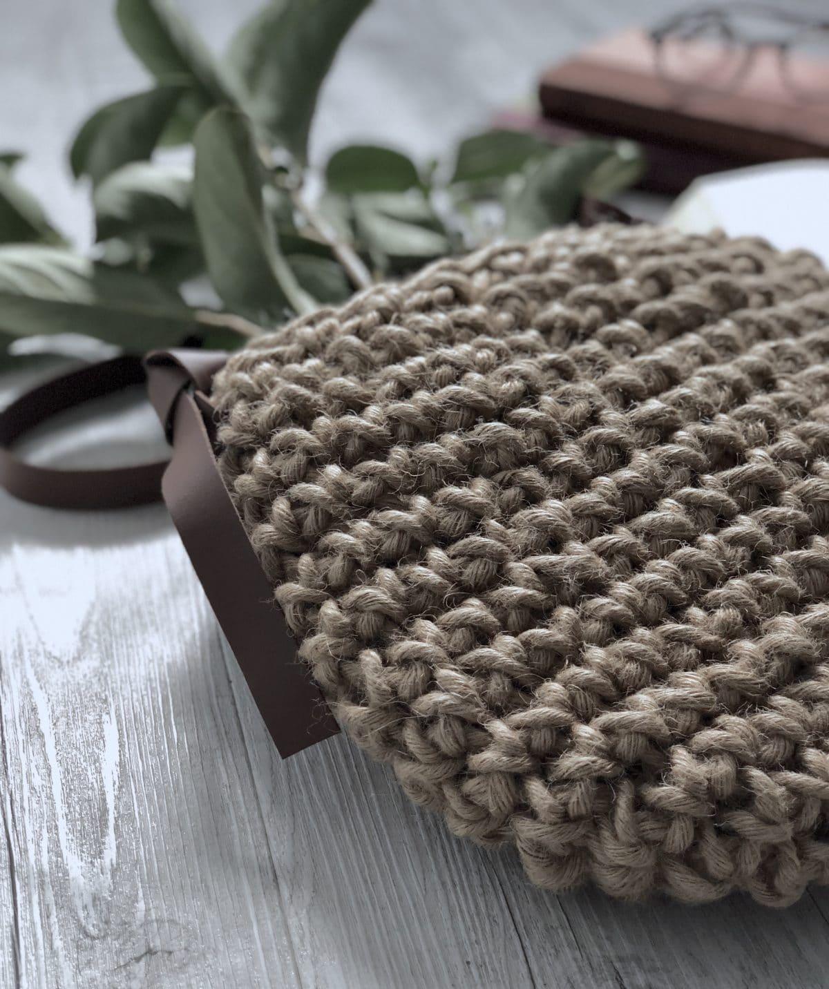 Handmade Natural Fibre Vegan Minimalist Crossbody Handbag - A Bohemia Life