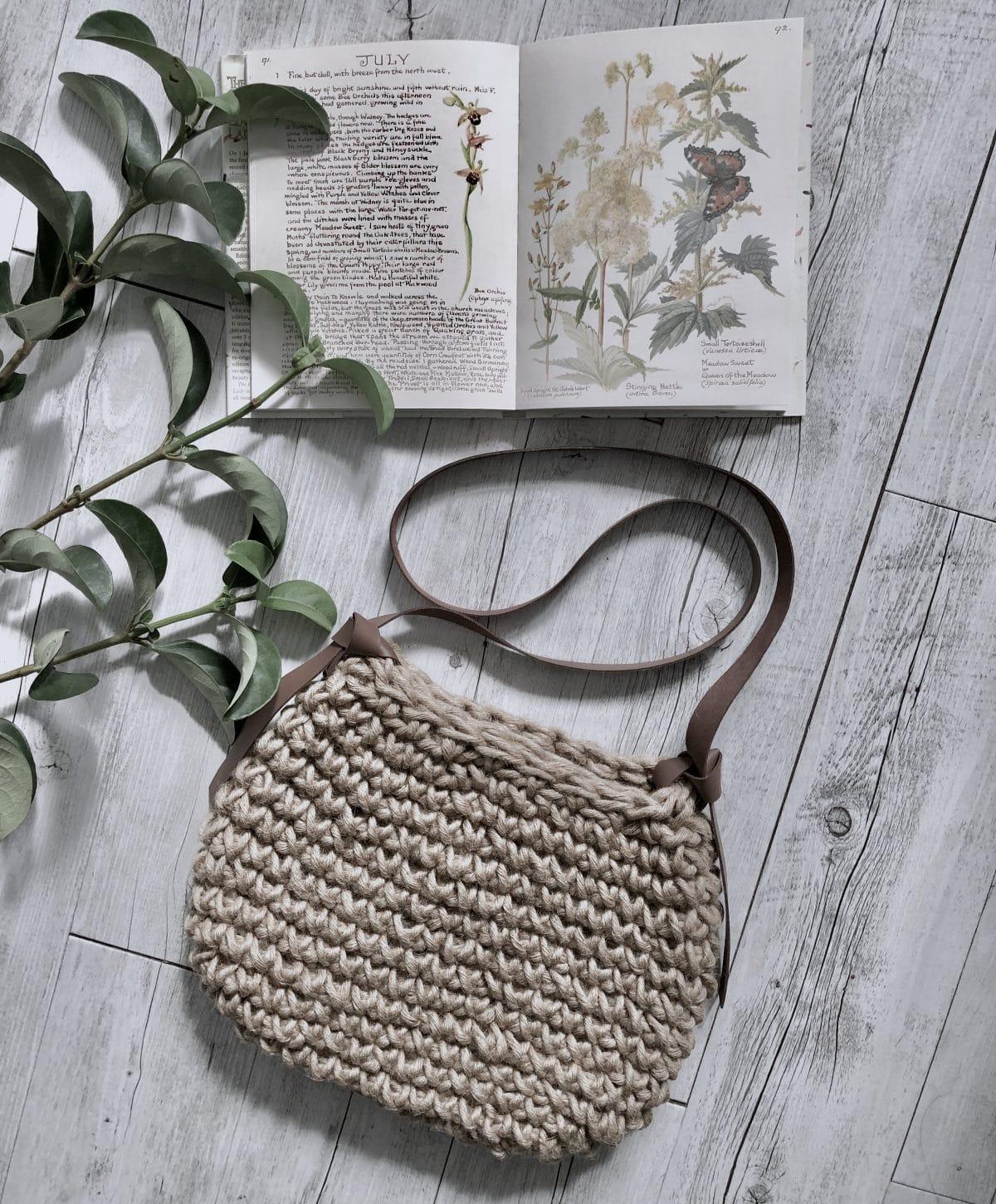 Handmade Natural Fibre Vegan Minimalist Crossbody Handbag - A Bohemia Life