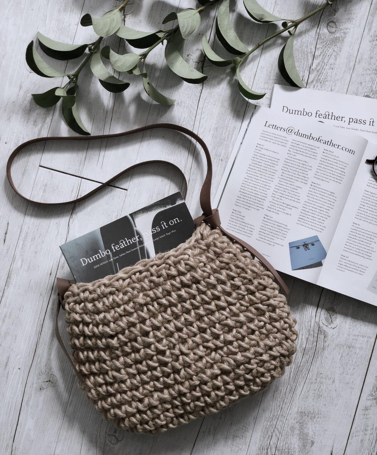 Handmade Natural Fibre Vegan Minimalist Crossbody Handbag - A Bohemia Life